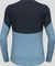 Odlo Revelstoke Performance Wool Warm Baselayer Funktionsshirt langarm black/provincial blue melange (Herren) Vorschaubild