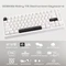 Wobkey Rainy 75 Pro, Luna weiß, LEDs RGB, Kailh Cocoa, USB/Bluetooth, US Vorschaubild