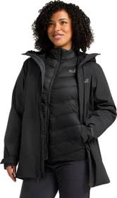 Jack Wolfskin Icecape 3in1 Down Funktionsjacke schwarz (Damen)