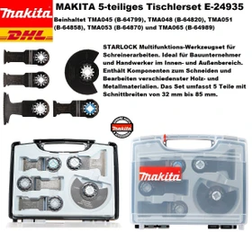 Makita Zubehörset für Multifunktionswerkzeug,   5-tlg.