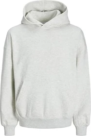 Jack & Jones Einfarbig Hoodie white melange (Herren)