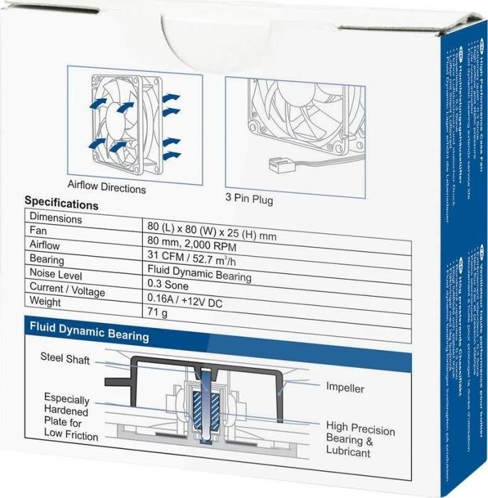 ARCTIC F8, 80mm, 5er-Pack