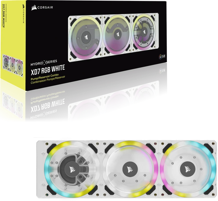 Corsair Hydro X Series XD7 RGB, mit Pumpe, weiß