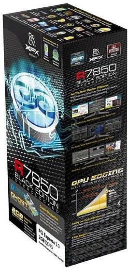 XFX Radeon HD 7850 Black Edition Dual Fan, 2GB GDDR5, 2x DVI, HDMI, 2x mDP