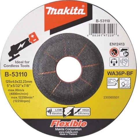 Makita INOX Schleifscheibe KA36P, 125x4x22.23mm, 1 Stück
