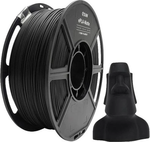 eSUN ePLA-Matt, schwarz, Spule, 1.75mm, 1.00kg
