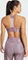 adidas Powerimpact Training Medium-Support 3-Streifen Sport-BH glory grey/shadow fig (Damen) Vorschaubild