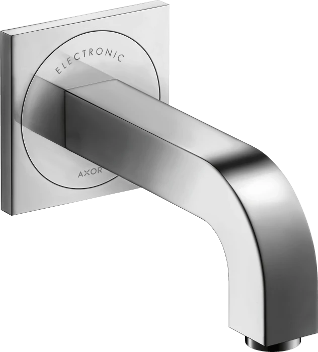 Hansgrohe Axor Citterio Elektronik-Waschtischmischer Unterputz für Wandmontage mit Auslauf 161mm brushed black chrome