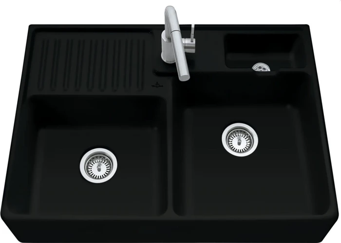 Villeroy & Boch Spülstein Becken rechts ebony