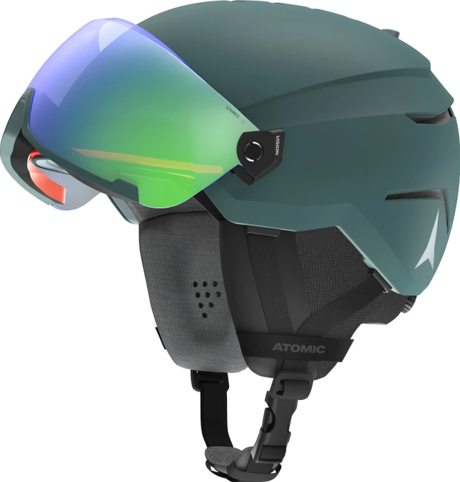 Atomic Savor Visor Stereo Helm grün (Modell 2019/2020)