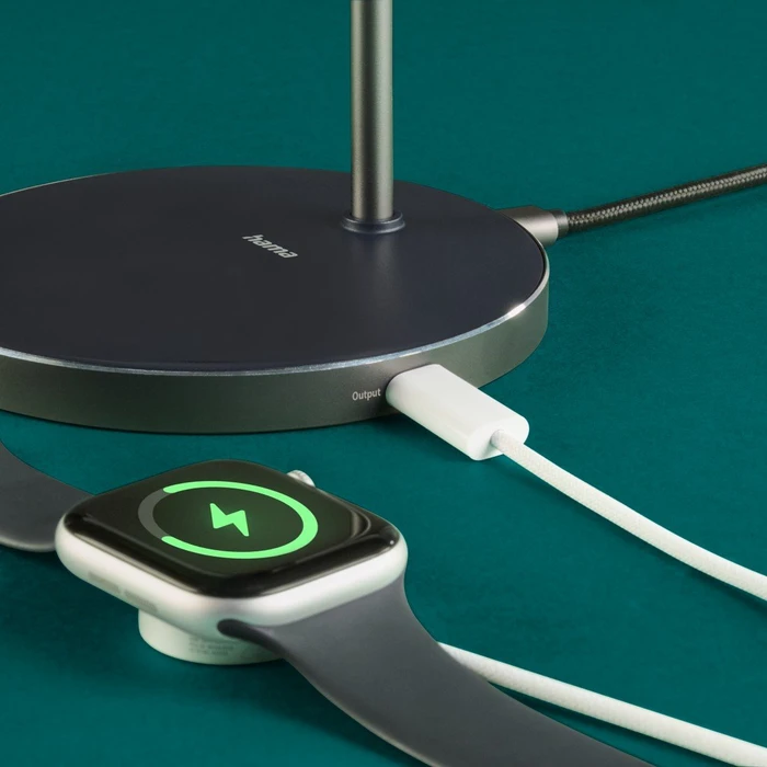Hama Wireless Charger Qi2 15 W kabelloses Smartphone-Ladepad schwarz