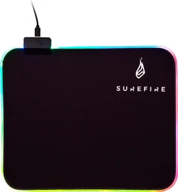 Verbatim SureFire Silent Flight RGB-320 Gaming Mousepad, schwarz
