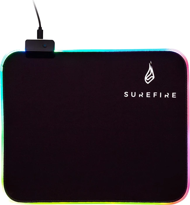 Verbatim SureFire Silent Flight RGB-320 Gaming Mousepad, schwarz