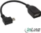 InLine Micro-USB OTG Adapterkabel, Micro-B Stecker gewinkelt auf Buchse A, 0.15m Vorschaubild