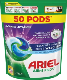 Ariel Color+ Allin1 Pods Waschmittel, 50 Stück