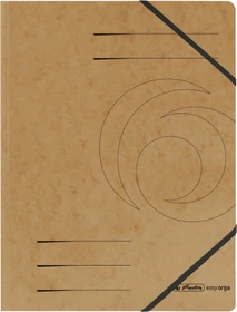 Herlitz Sammelmappe Colorspan mit Eckspanner, A4, braun, 5er-Pack