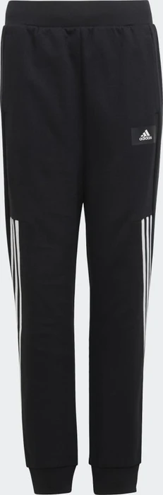 adidas Future Icons 3-Streifen Tapered-Leg Trainingshose lang schwarz/weiß (Junior)