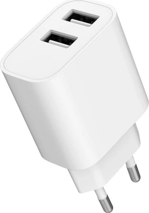 Gembird Ladegerät 2x USB-A 12W weiß