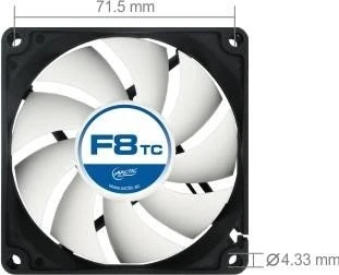ARCTIC F8 TC, 80mm