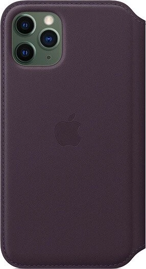Apple Leder Folio Case für iPhone 11 Pro Aubergine