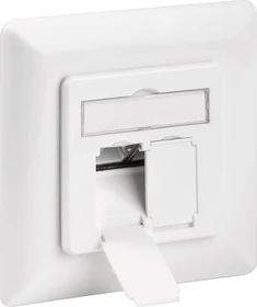Wentronic Goobay Cat6a Anschlussdose Unterputz geschirmt, 2x RJ-45