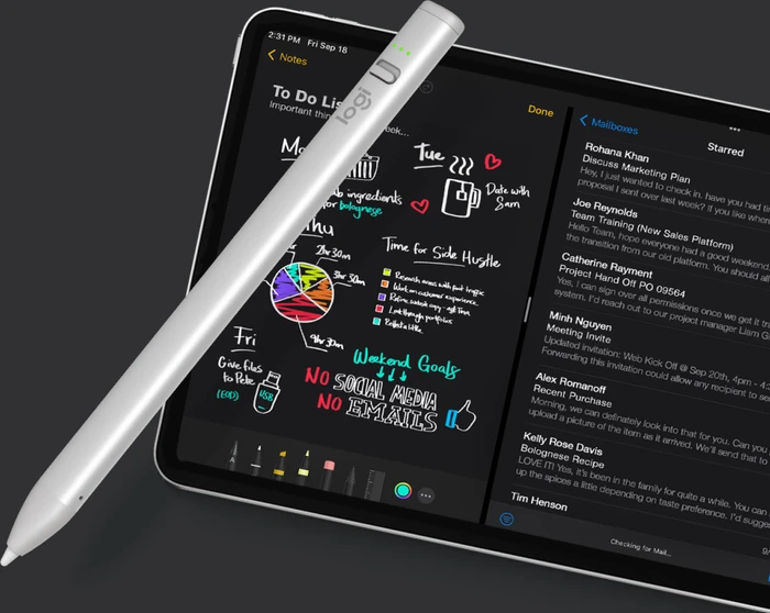 Logitech Crayon USB-C, silber
