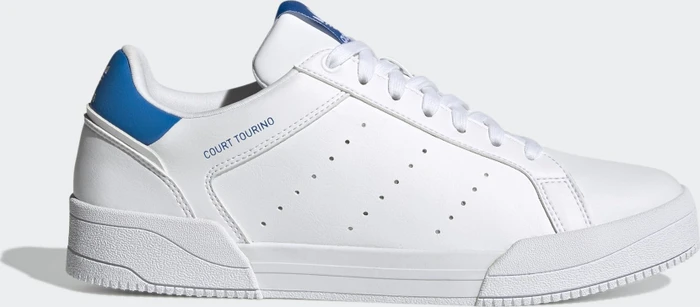 adidas Court Tourino cloud white/core black/shock blue