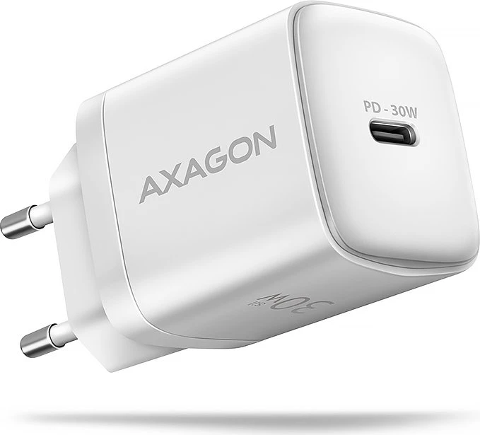 Axagon ACU-PD30W PD3.0 & QC4+ 1x OUTPUT Wall Charger 30W weiß