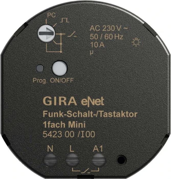 Gira eNet Funk Schalt- bzw. Tastaktor 1fach Mini Unterputzeinsatz, Schaltaktor