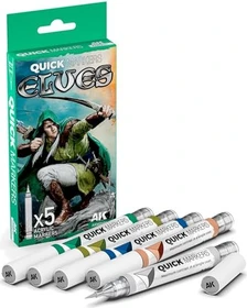AK-Interactive Quick Markers Elves Farbset, 5-tlg.