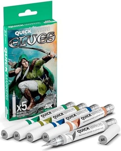 AK-Interactive Quick Markers Elves Farbset, 5-tlg.
