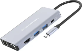 Conceptronic 10-in-1 Dockingstation, USB-C 3.0 [Stecker] (DONN20G)