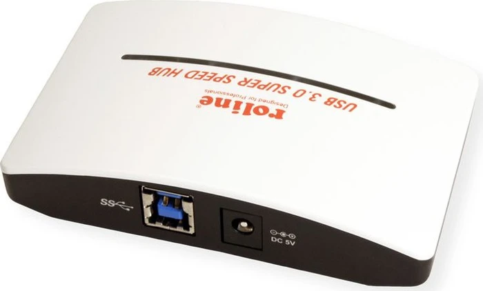 Roline / Secomp USB-Hub, 4x USB-A 3.0, USB-B 3.0 [Stecker]