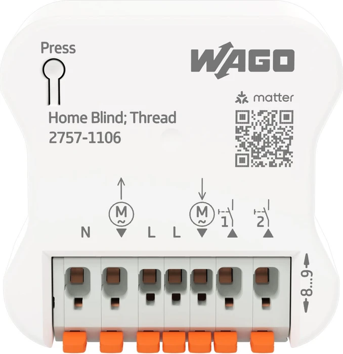Wago Home Blind Control 2-fach 2DI/2DO, 3A, Schaltaktor