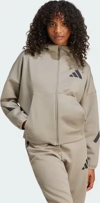 adidas Z.N.E. Zip Hoodie clay (Damen)