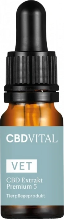 CBD VITAL Vet CBD, 5 Extra Premium, Hanföl, 10ml