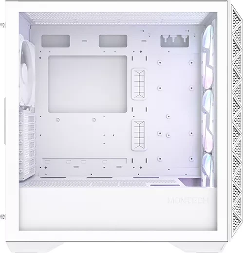 Montech Air 903 Max White, weiß, Glasfenster