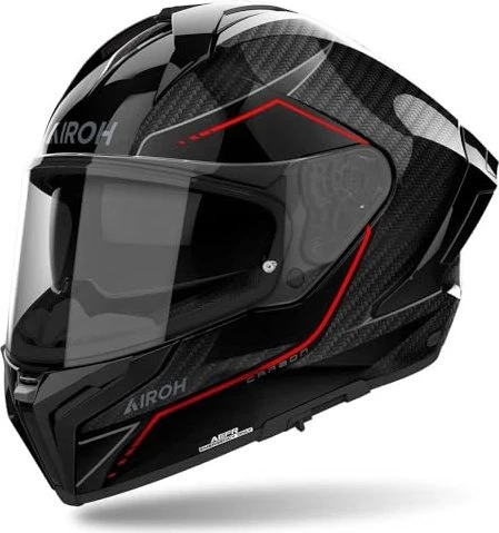 Airoh Matryx Carbon Stylish schwarz/rot