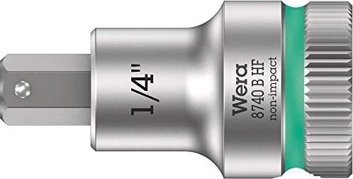 Wera 8740 B HF Zyklop Innensechskant Steckschlüssel 3/8" zöllig, 1/4"x35mm