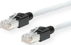 LEONI Kerpen MegaLine D1-20 SF/U Crossover-Patchkabel, Cat5e, SF/UTP, RJ-45/RJ-45, 10m, grau