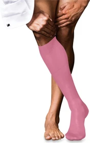 Falke No. 9 Pure Fil d'Écosse Socken rose (Herren)
