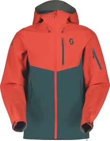 Scott Explorair 3L Skijacke magma red/aruba green (Herren)