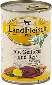 LandFleisch Pur Geflügel und Reis, 4.80kg (12x 400g)