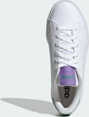 adidas Advantage Base 2.0 cloud white/semi court green (Damen)