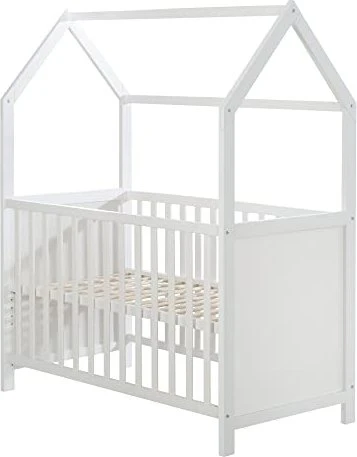 roba Hausbett Kinderbett 60x120cm weiß