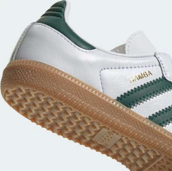 adidas Samba OG cloud white/collegiate green/gum (Junior)