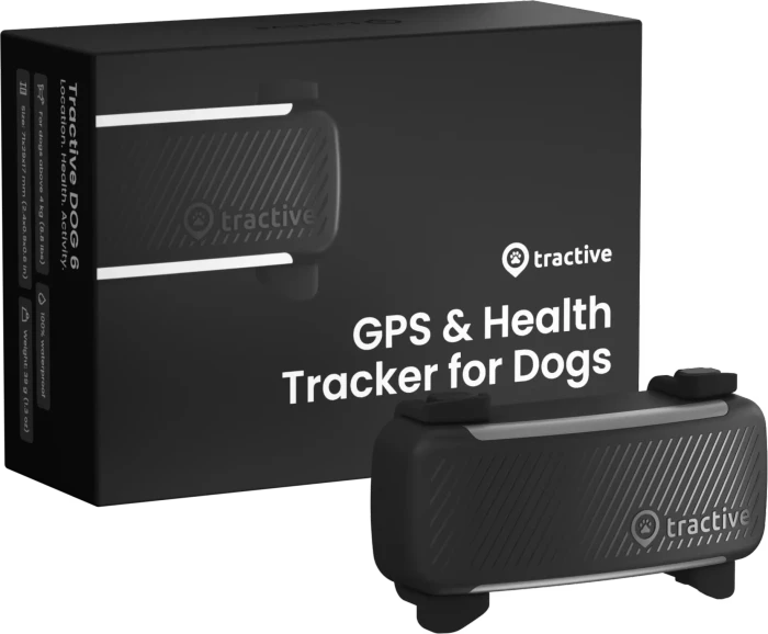 Tractive DOG 6, GPS Tracker für Hunde, schwarz