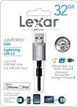 Lexar JumpDrive C20i 32GB, USB-A + Apple Lightning, USB 3.2 Gen 1×1, USB 2.0