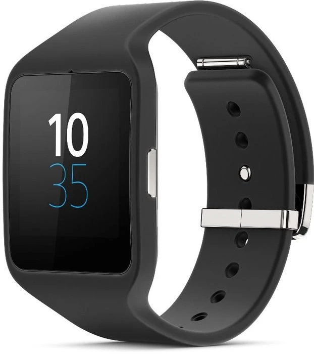 Sony SmartWatch 3 SWR50 Silikon-Armband schwarz