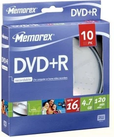 Memorex DVD+R 4.7GB, 16x, 10er Pack